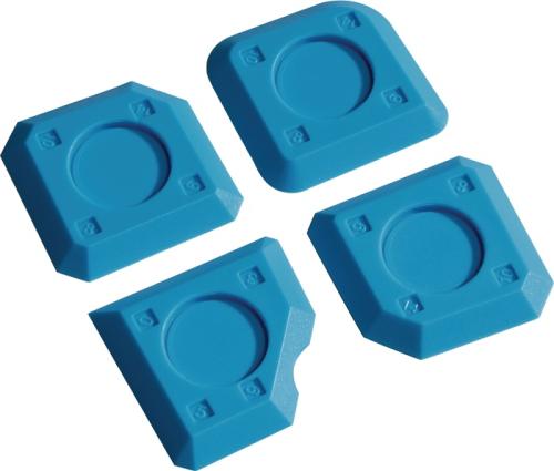 TECWERK Fugenspachtel passend für eckige und runde Fugen Kunststoff 4-teilig Set